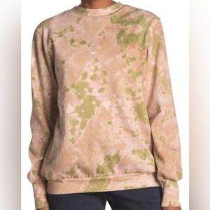 ⭐️3 for $10 LAST CHANCE AFRM Olive pink tie dye oversized sweatshirt XS